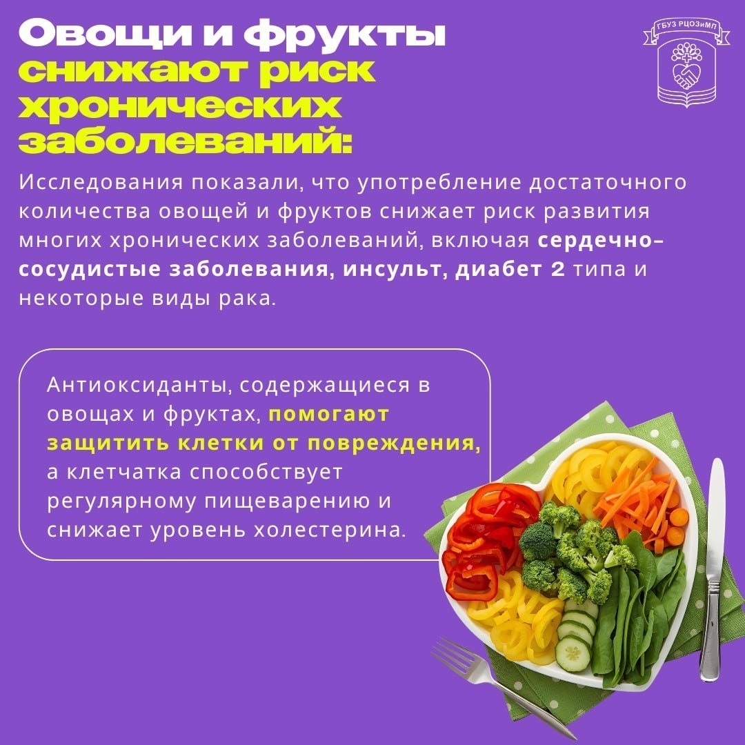 Врач из Уфы напомнила о пользе овощей и фруктов