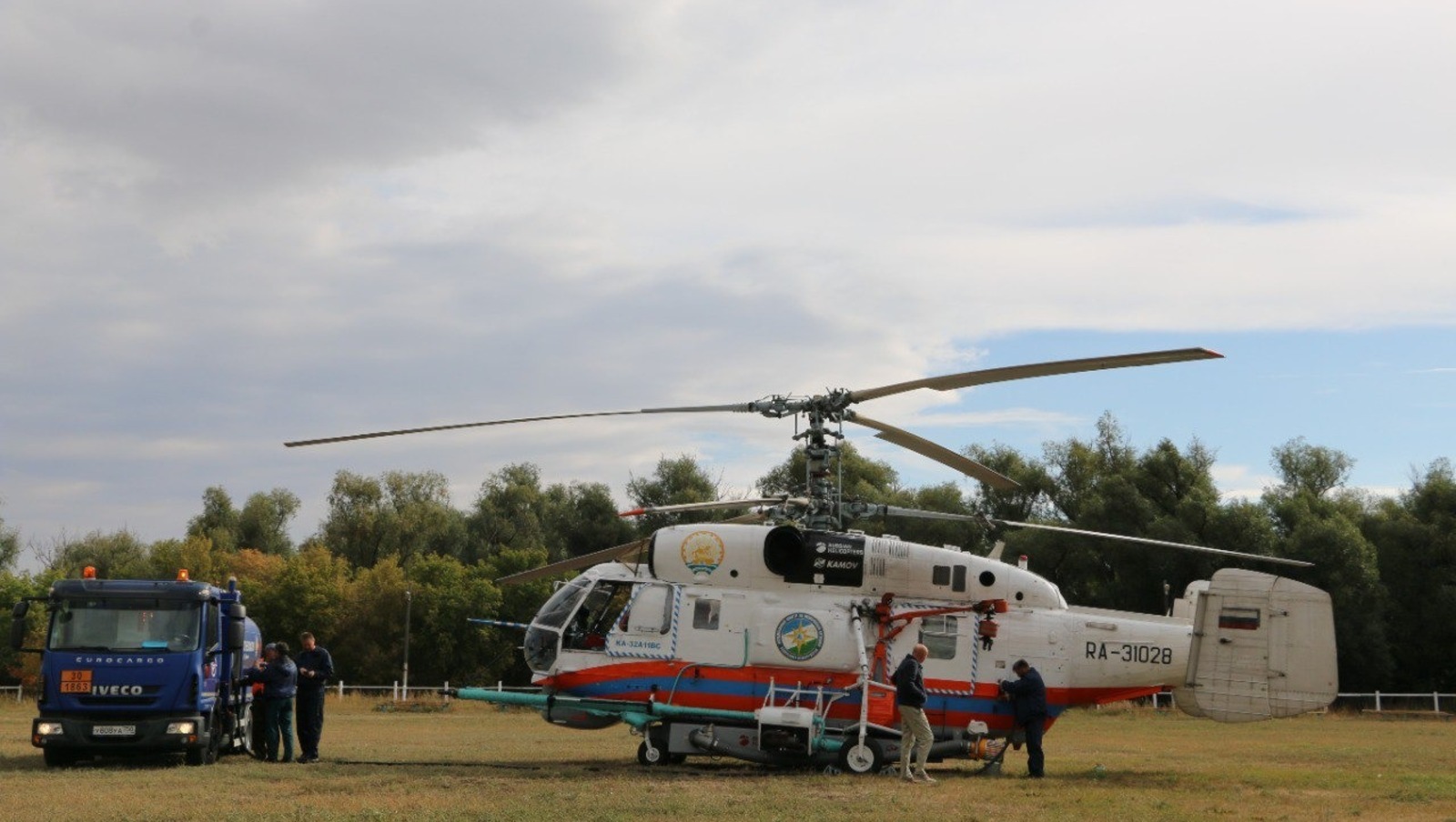 Вертолет «Ястреб» обследовал обстановку в лесах Башкортостана