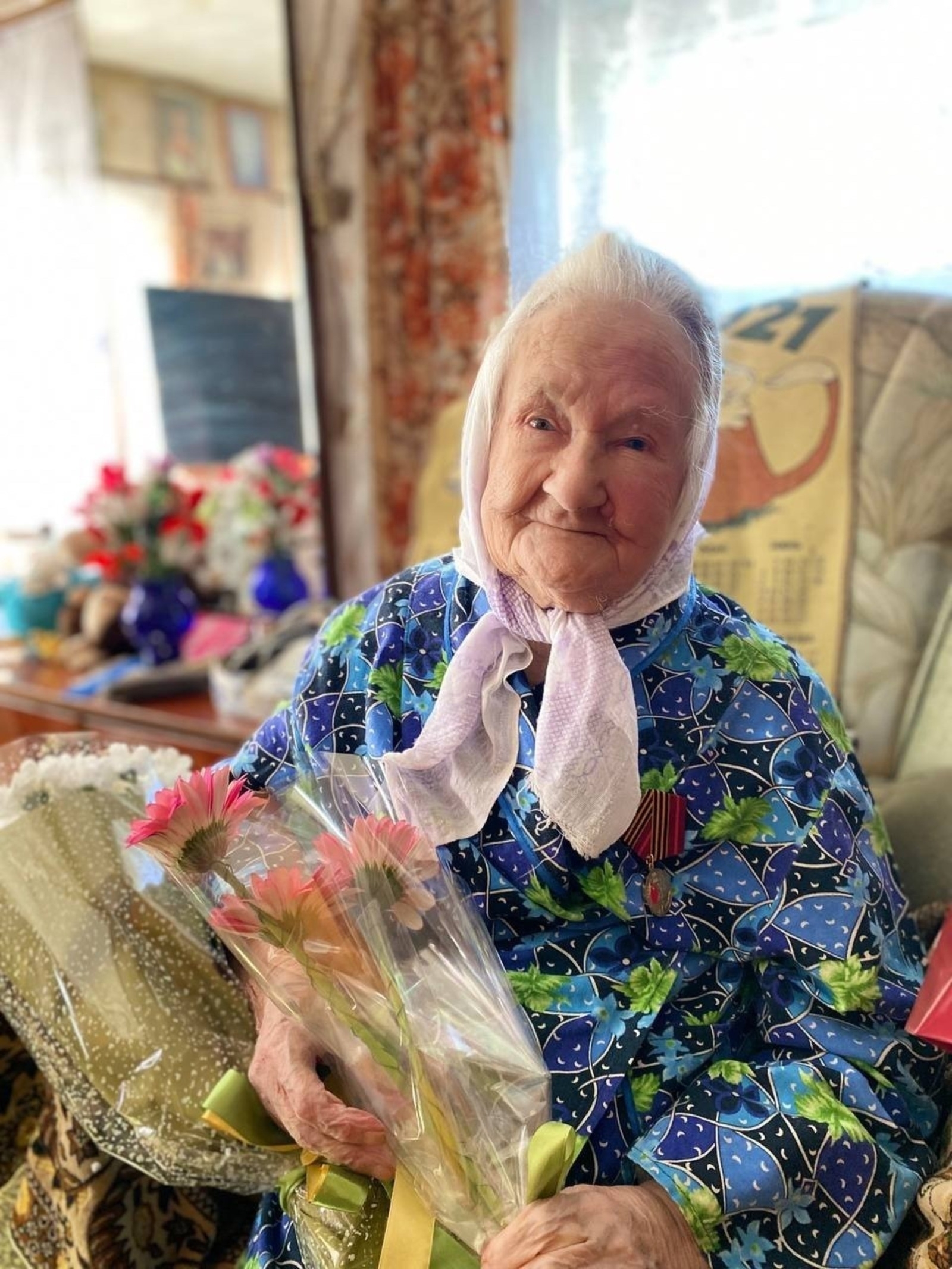 Путин поздравил 101-летнюю жительницу Башкирии