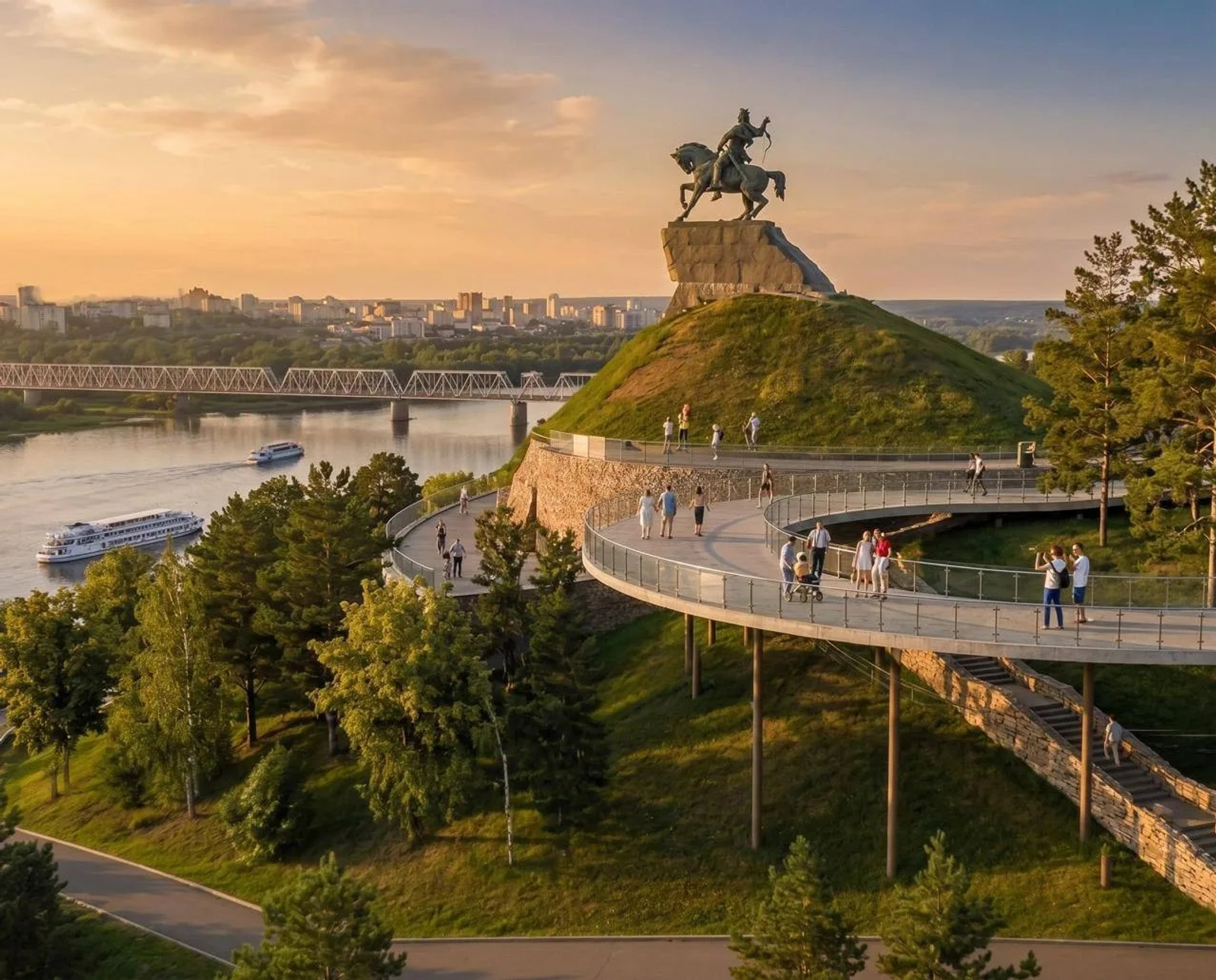 Глава РБ показал проект реконструкции территориипамятника