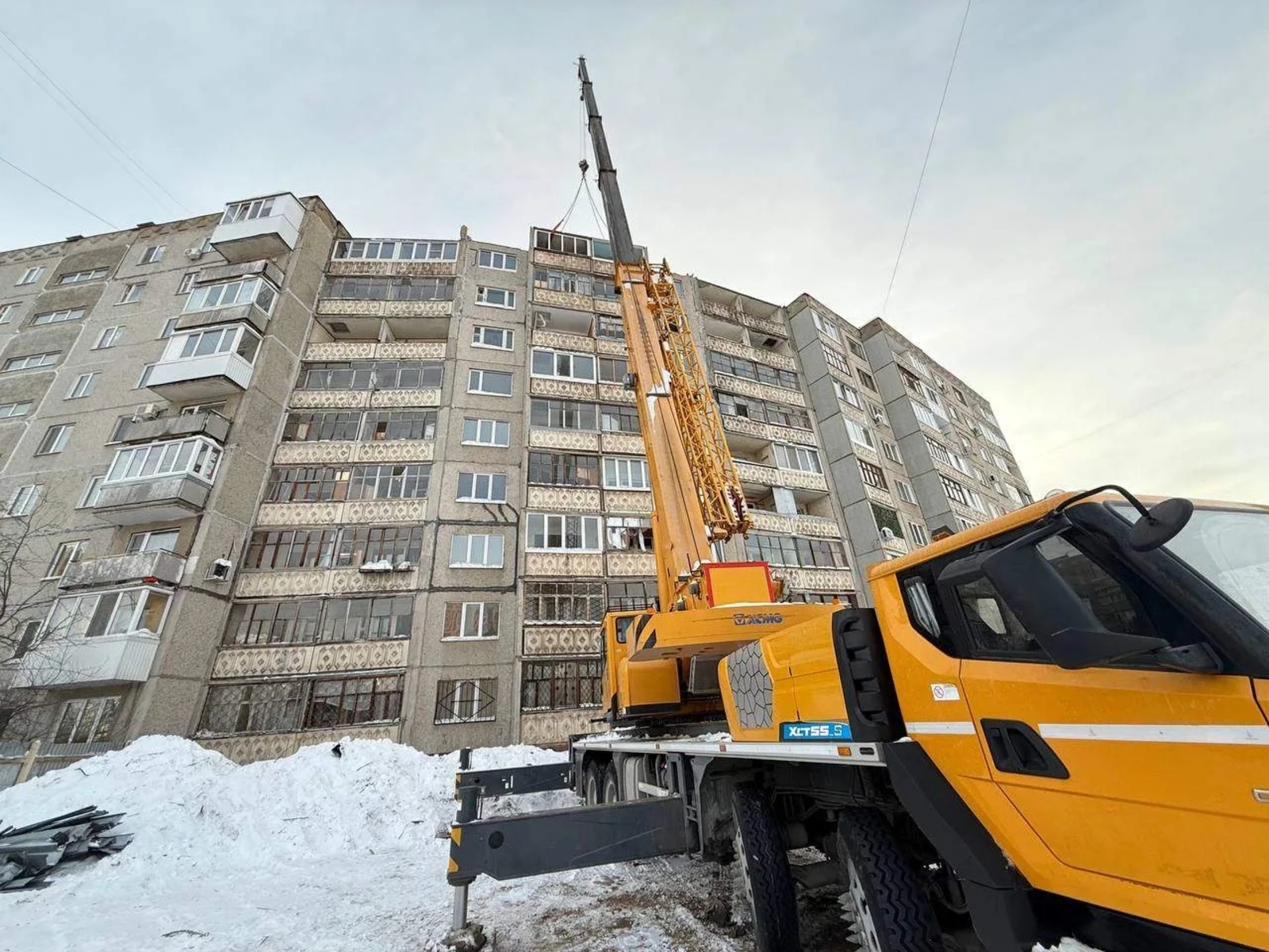 В Уфе сносят девятиэтажку