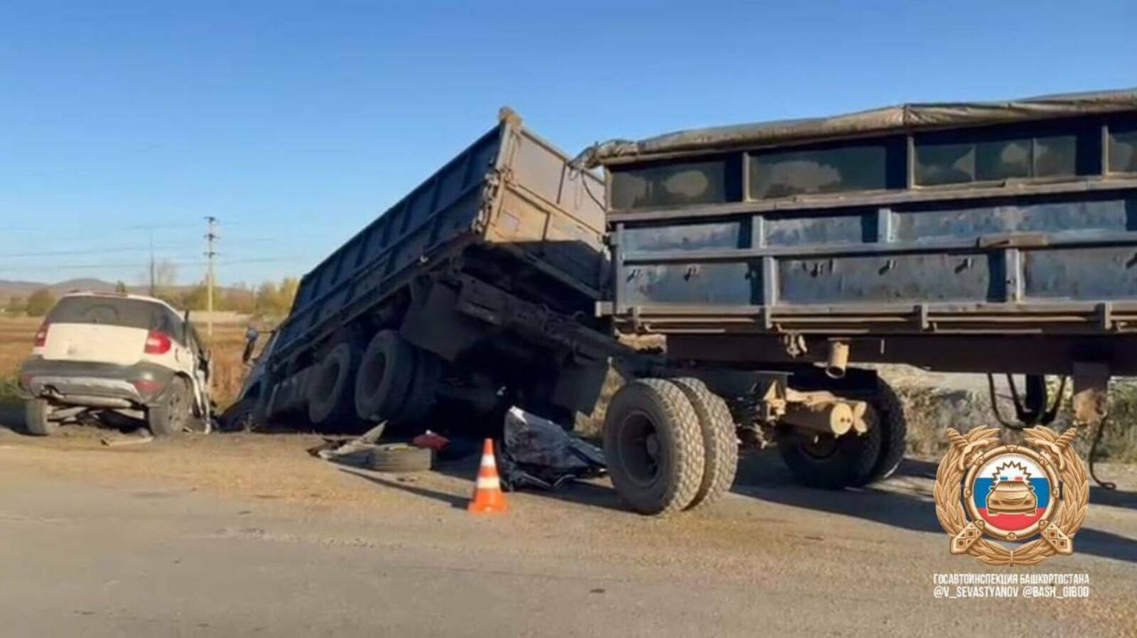 в Сибае три человека погибли в лобовом столкновении с КамАЗом